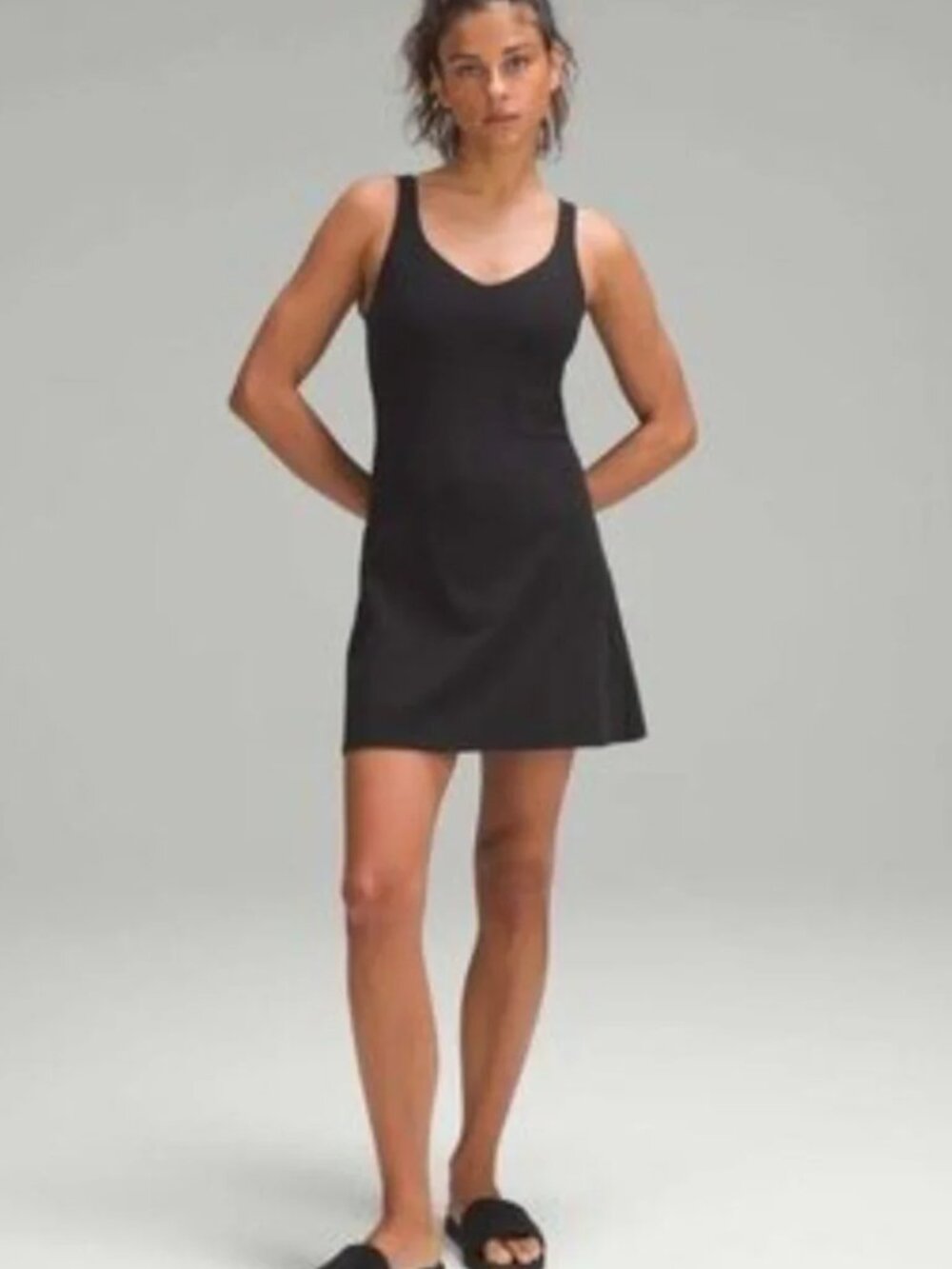 lululemon athletica Black align dress with shorts